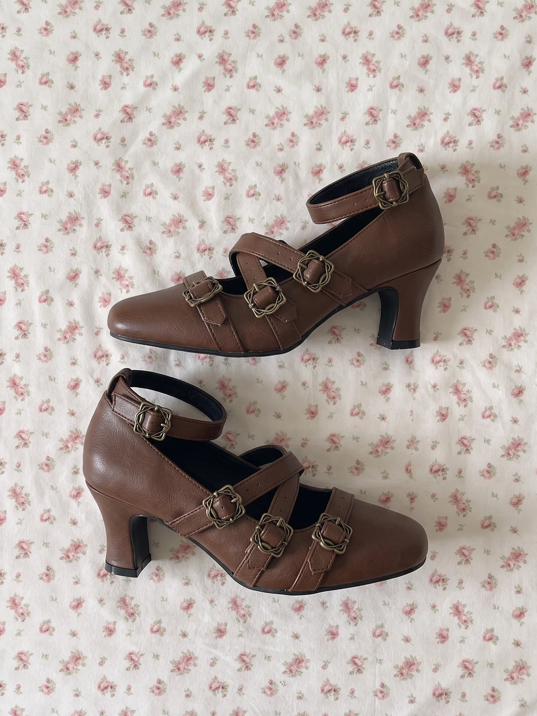 Solene Filigree Buckle Mary Jane Heels