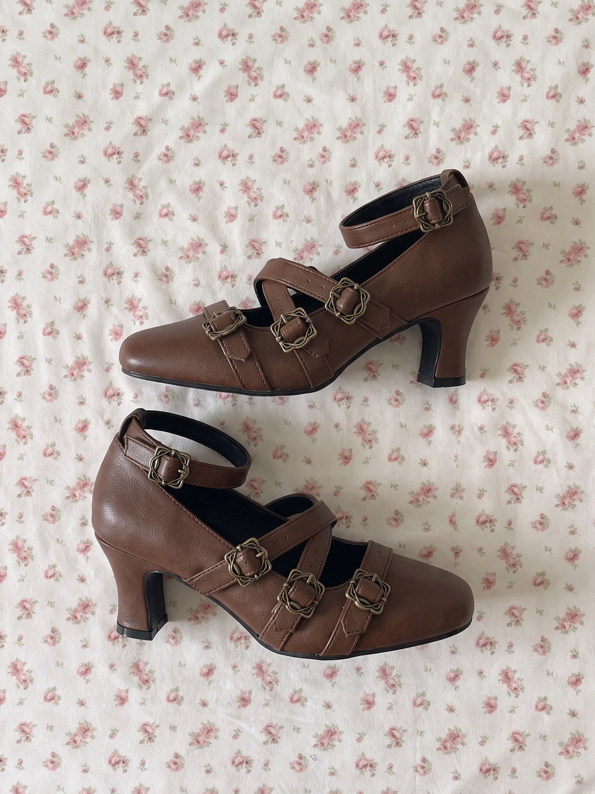 Solene Filigree Buckle Mary Jane Heels