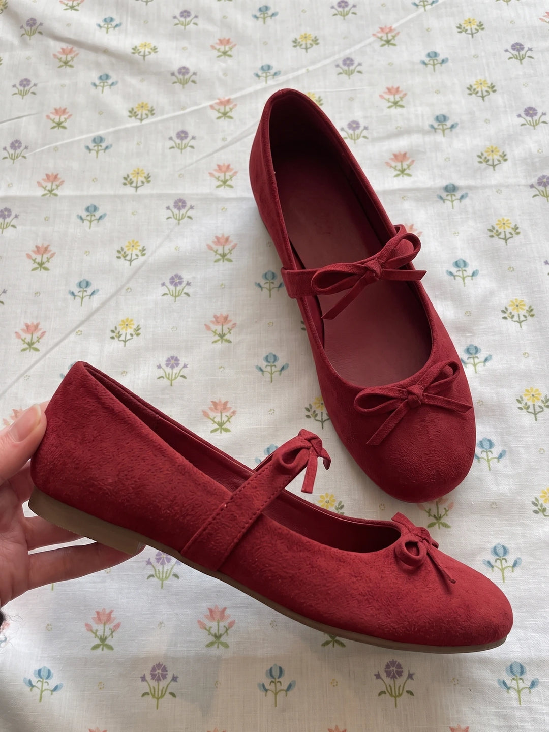 Marinette Double Bow Mary Jane Flats