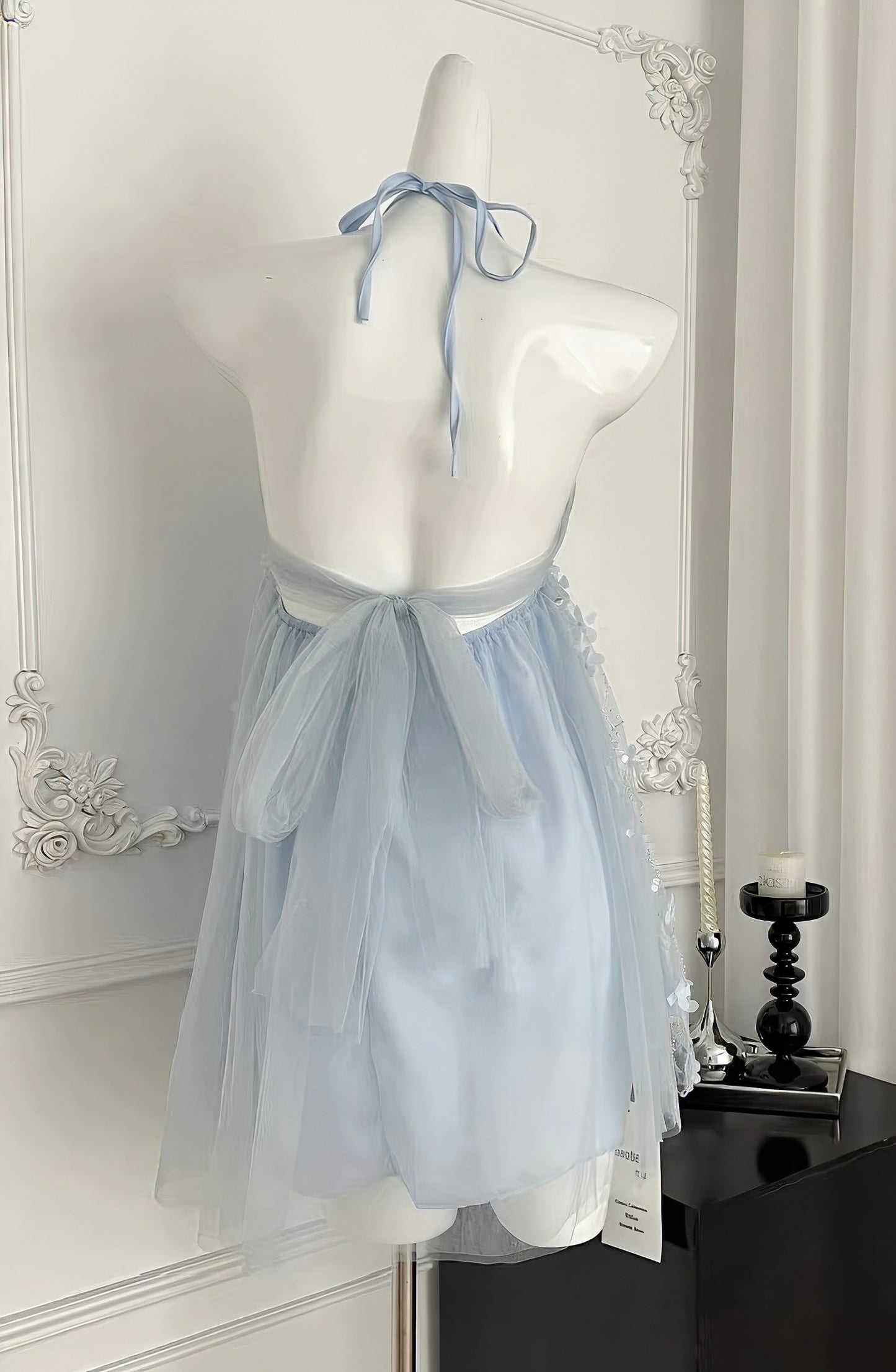 Dreamy Halter Floral Holiday Dress