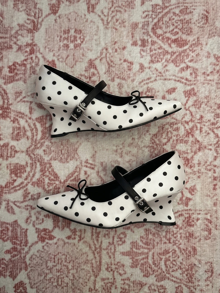 Isaline Polka Dot Mary Jane Heels