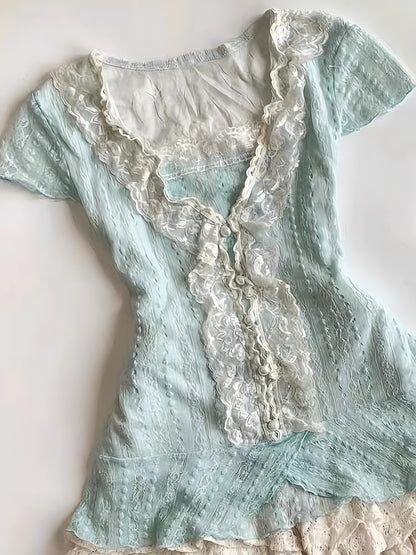 Celeste Bloom Blouse & Skirt Set