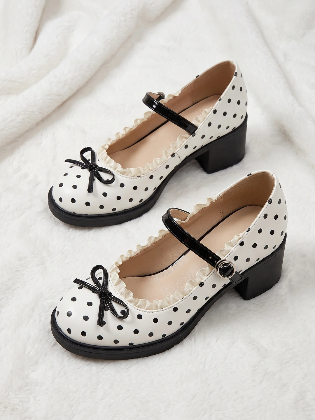 Bernadette Polka Dot Mary Jane Heels