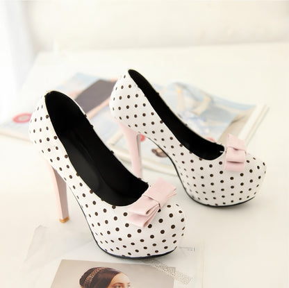 Lulu Polka Bow Heels