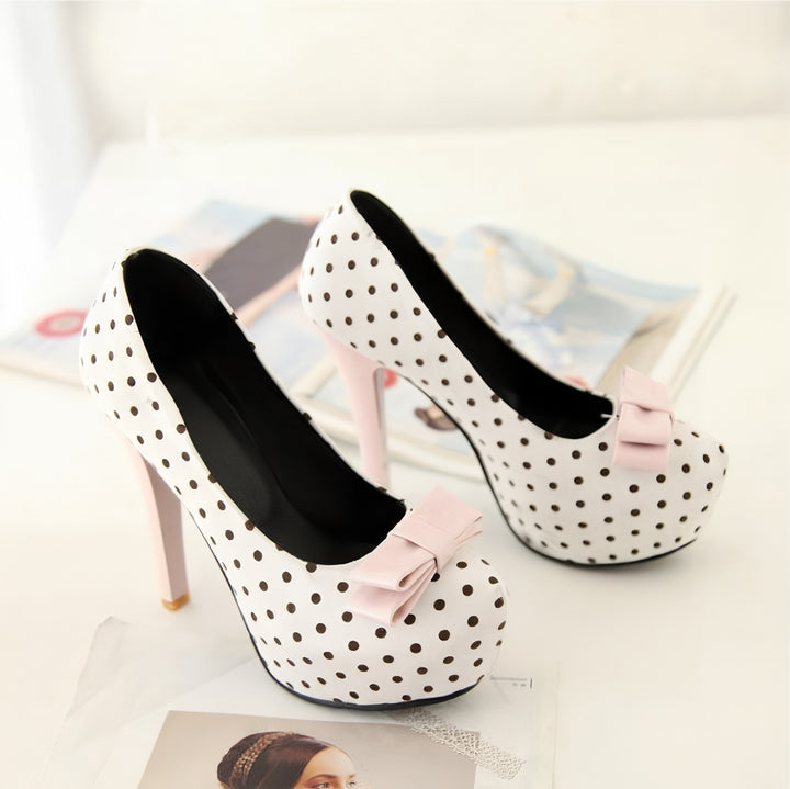 Lulu Polka Bow Heels