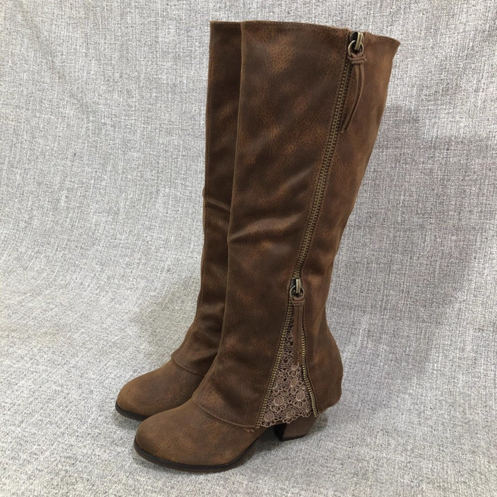 Versatile High-Heel Mid-Calf Boots