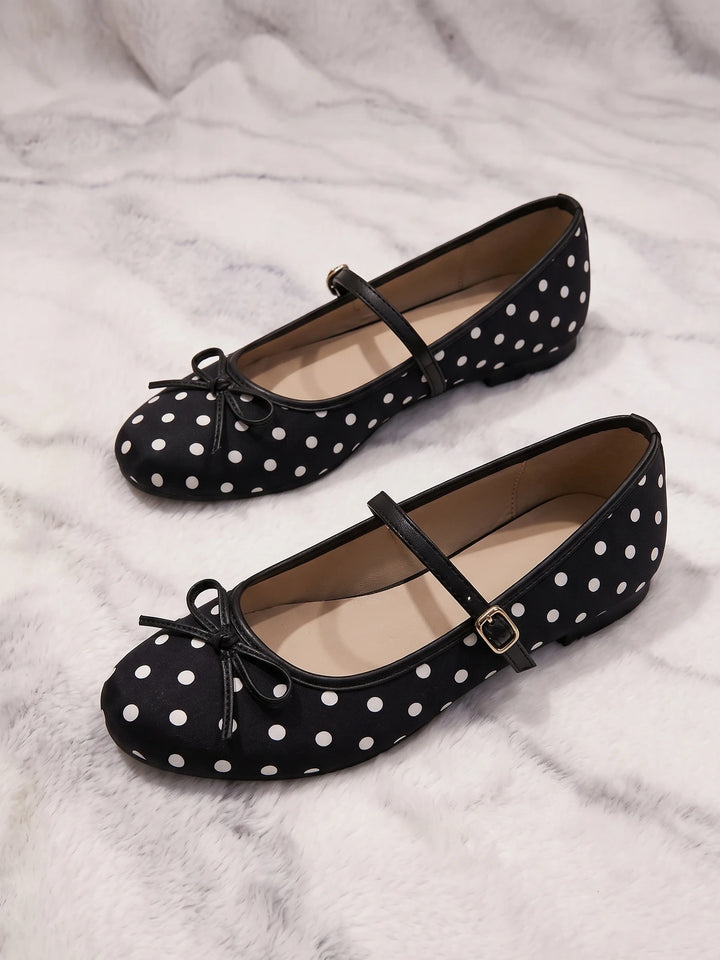 Emeline Polka Dot Mary Jane Flats