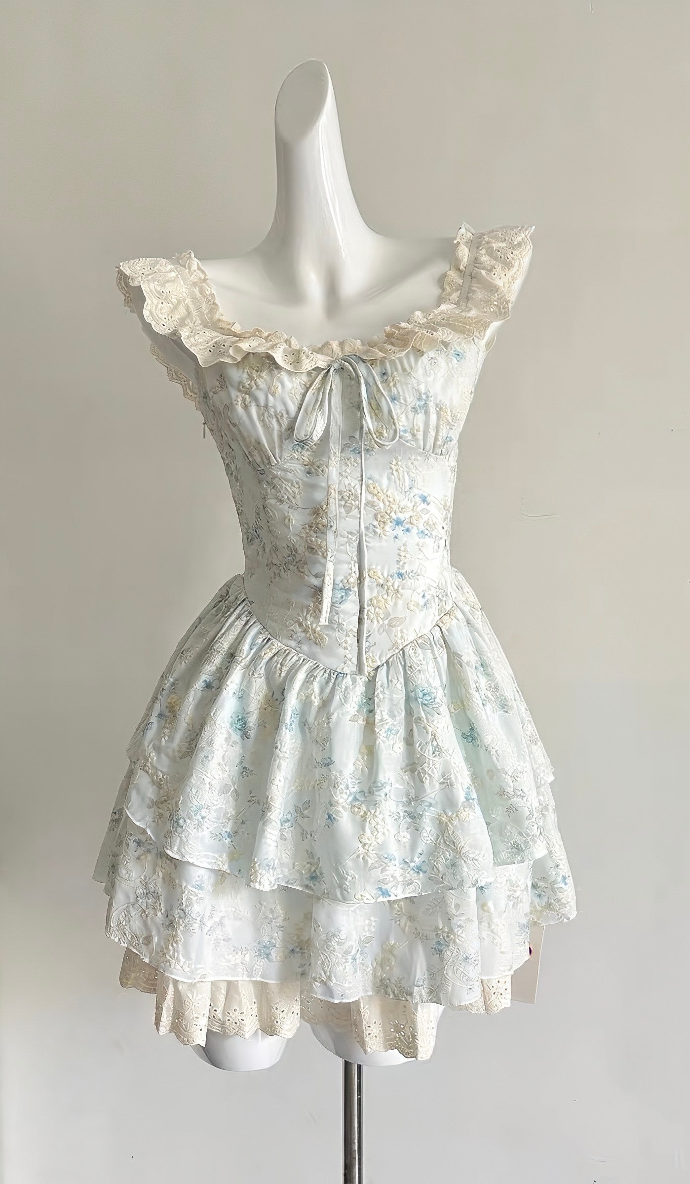 Floral Ruffle Waist Dress