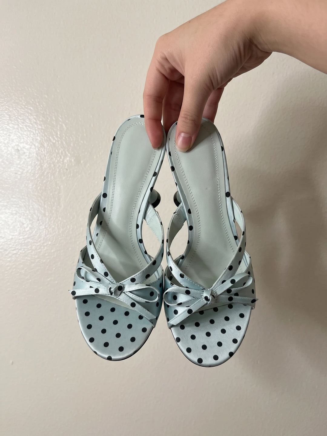 Reinette Polka Dot Mule Sandals