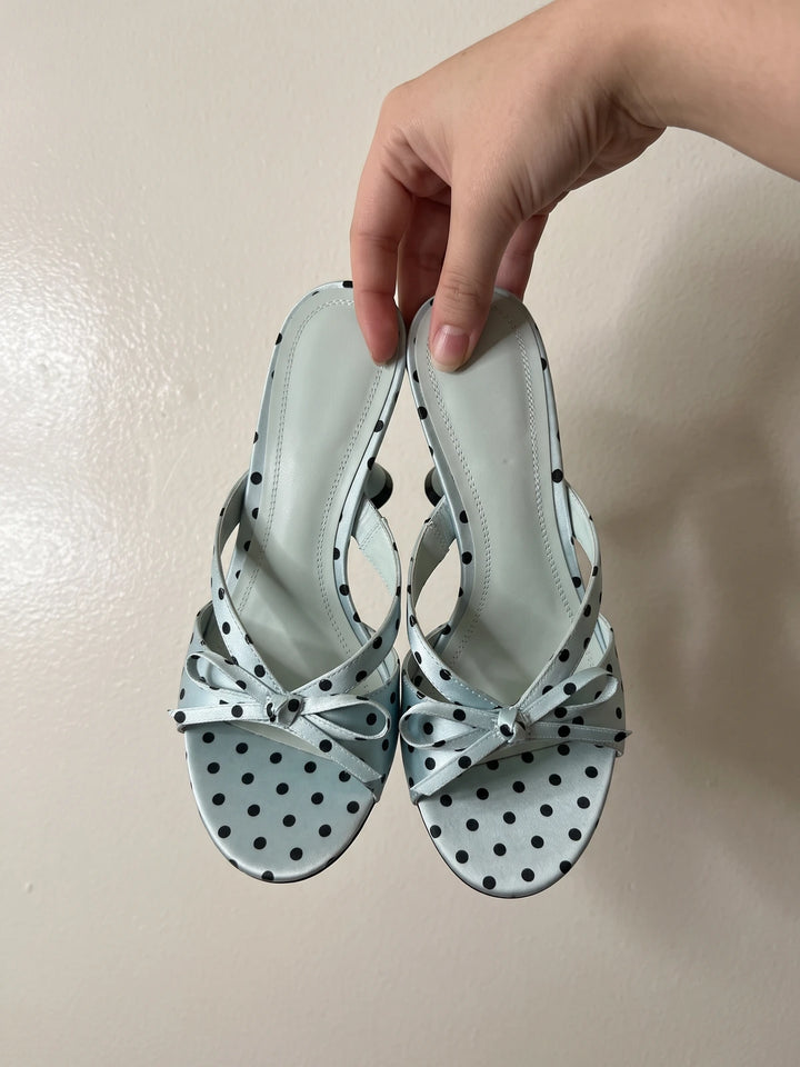 Reinette Polka Dot Mule Sandals