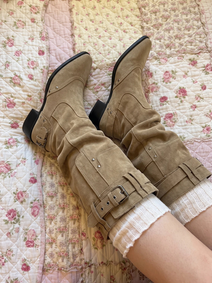 Khaki Darling Boots