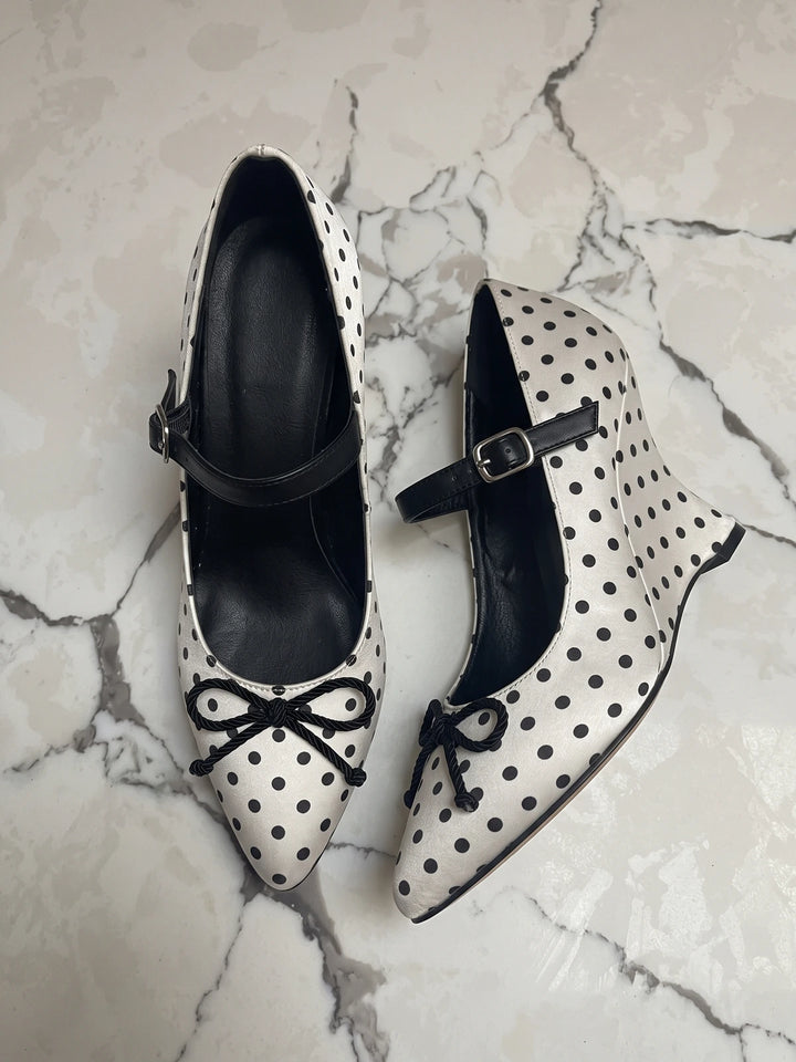 Isaline Polka Dot Mary Jane Heels