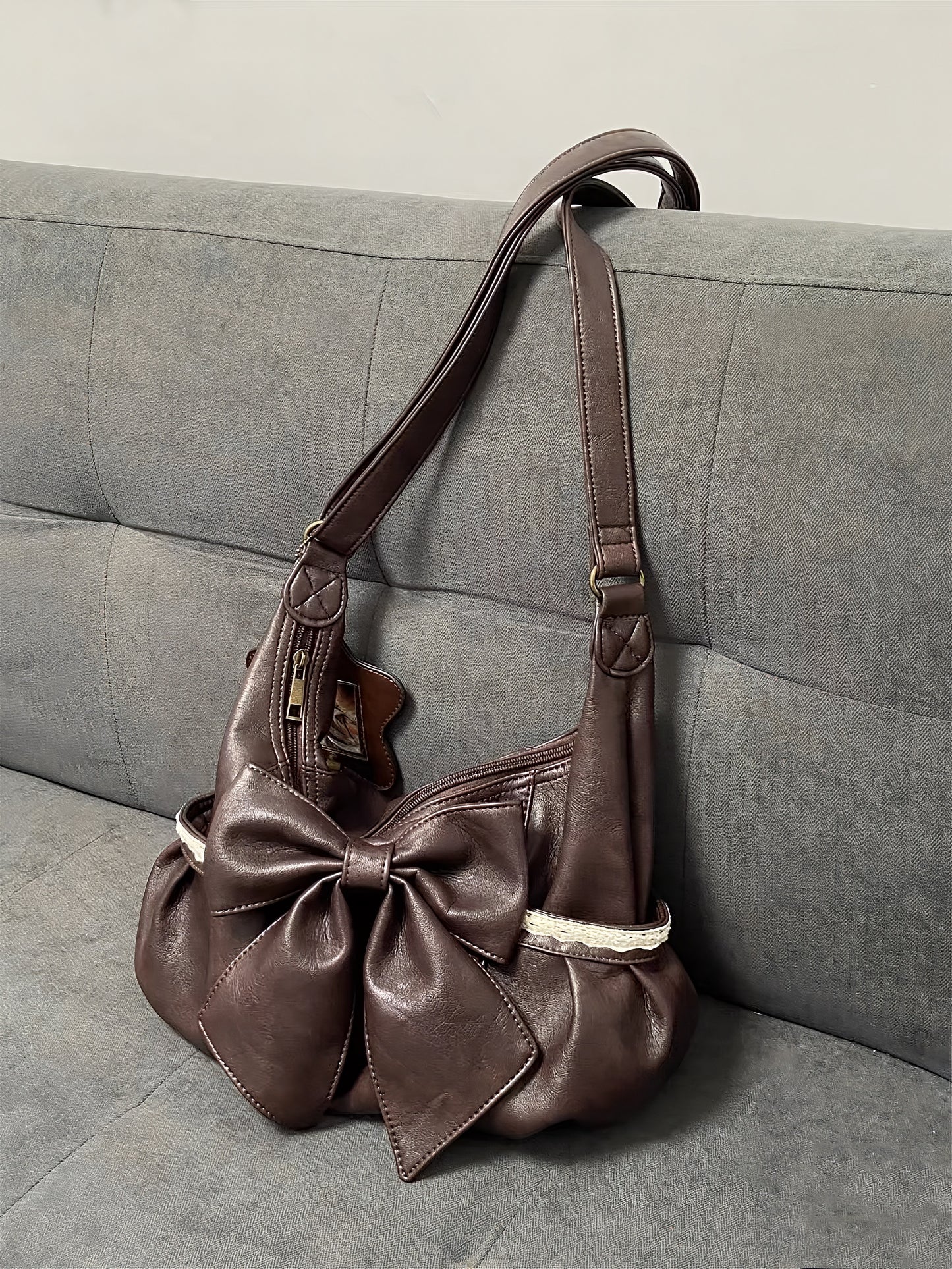 The Cocoa Bow Shoulder Bag