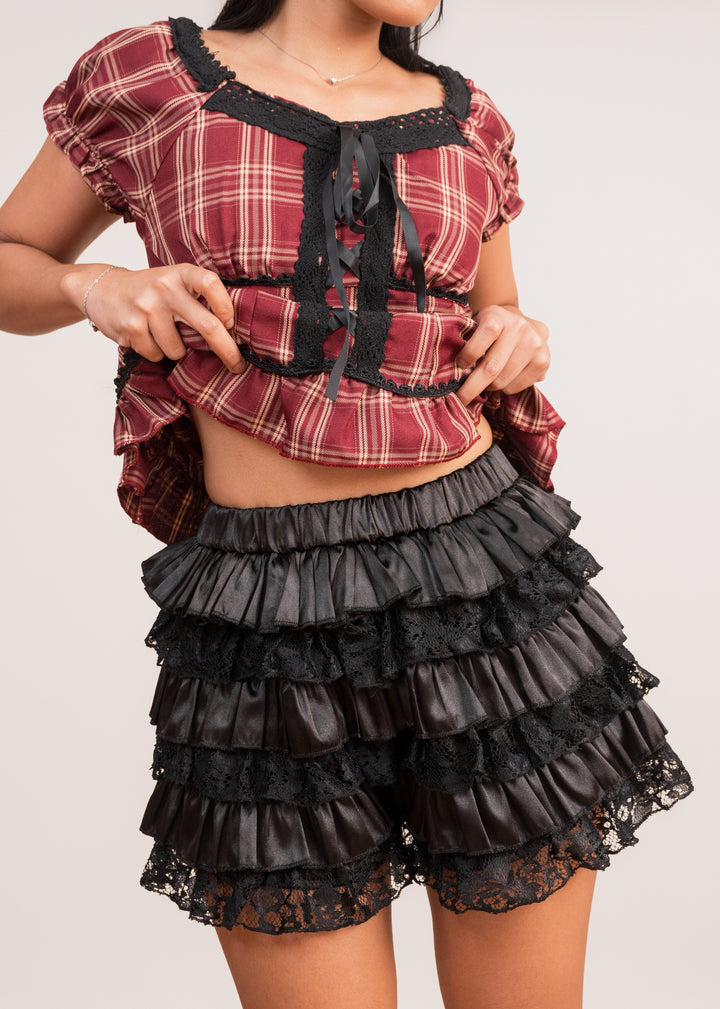 Noir Ruffle Skirt