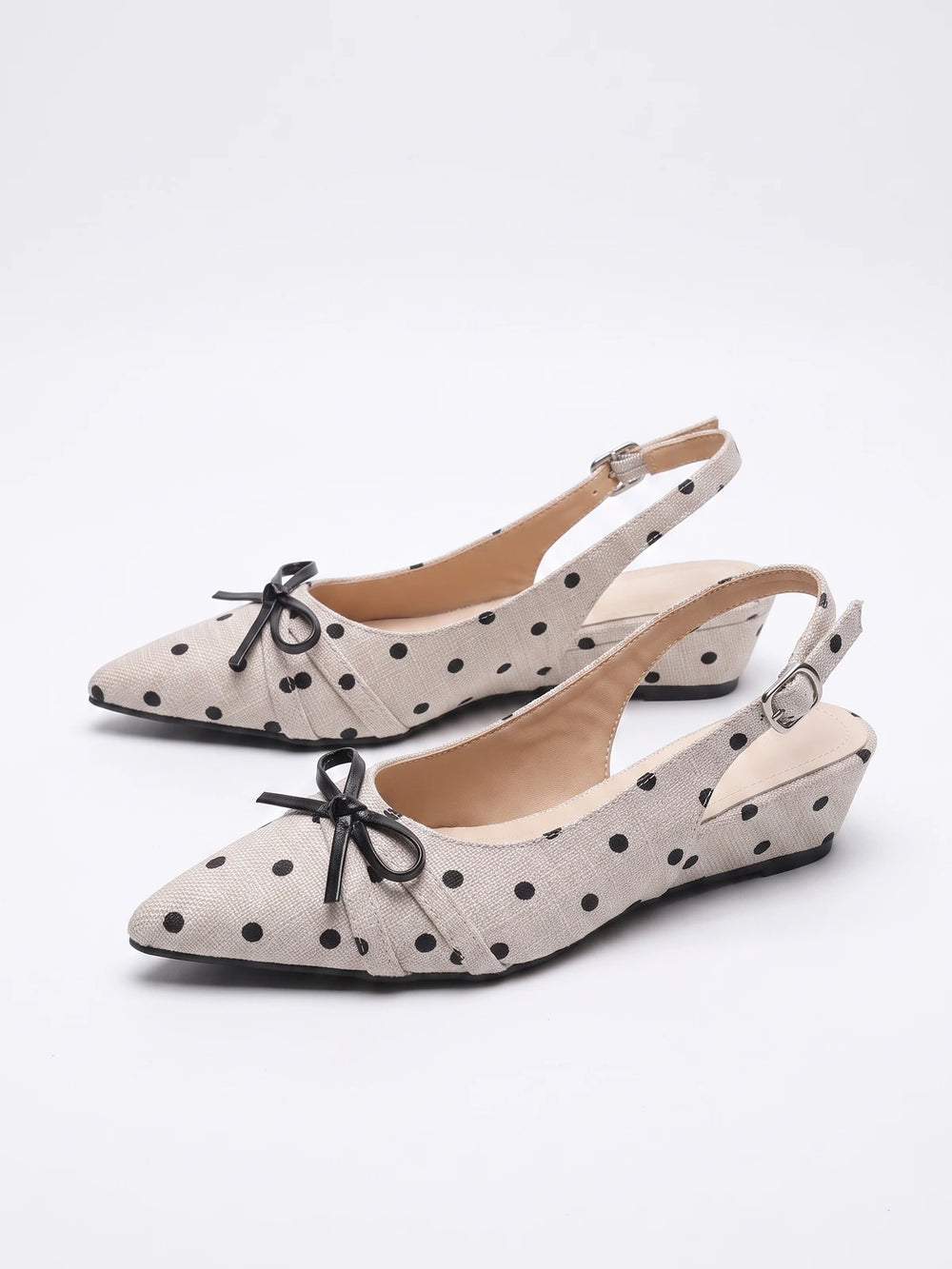 Edith Polka Dot Wedge Sandals