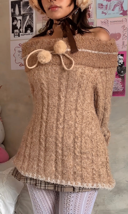 Maple Puff Knit Sweater