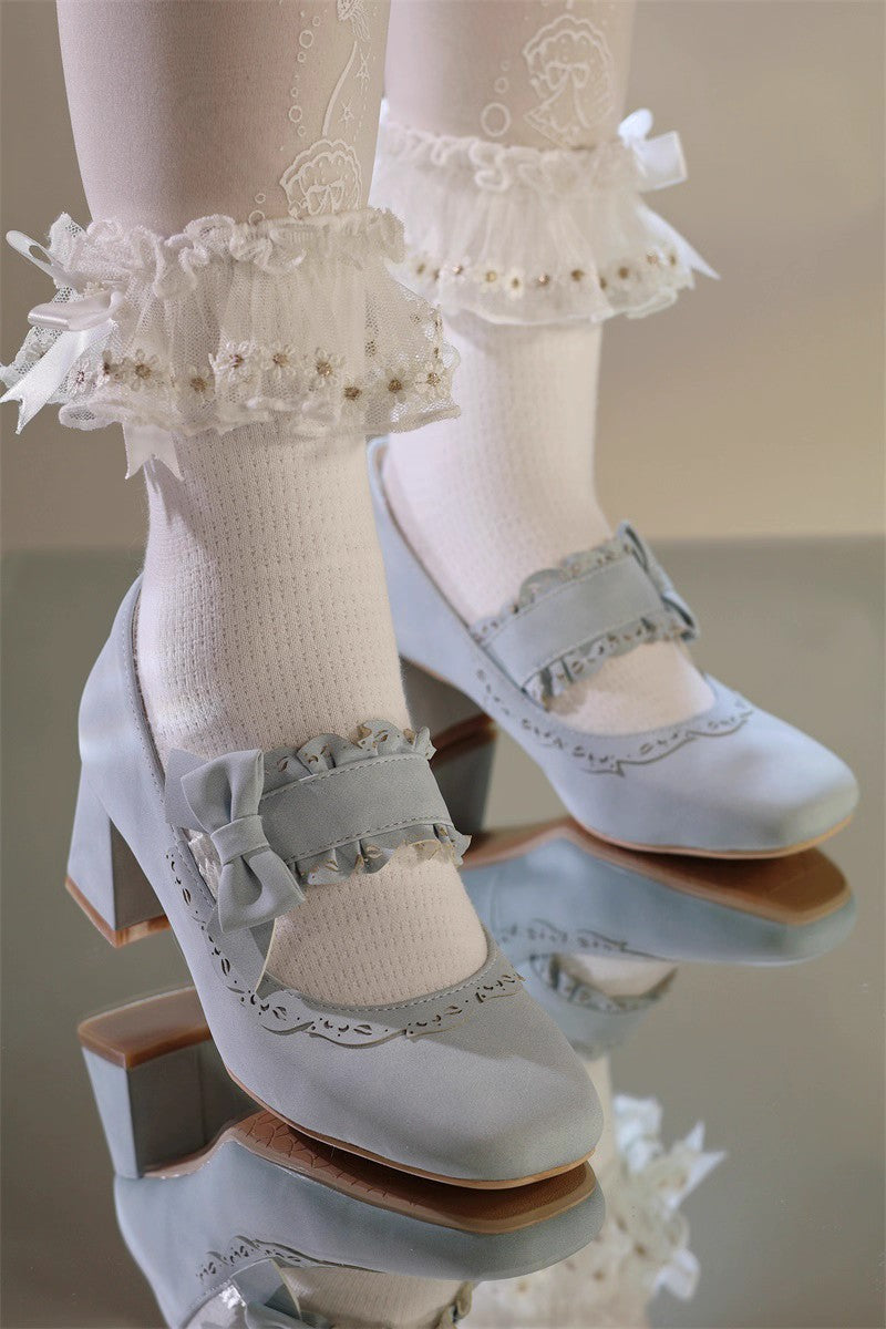 Butterfly Lolita Mid-Heel Shoes