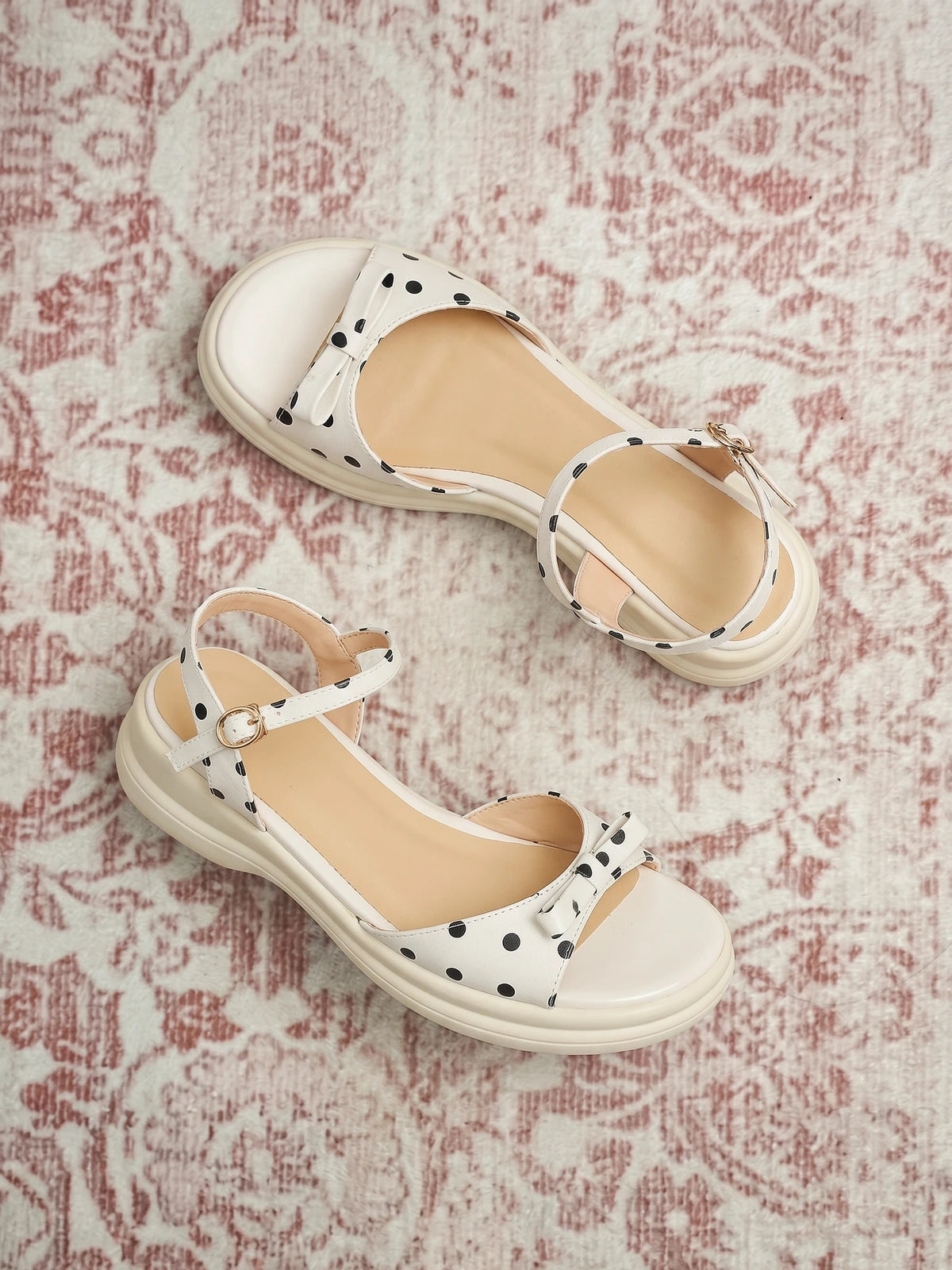 Sabine Polka Dot Platform Sandals