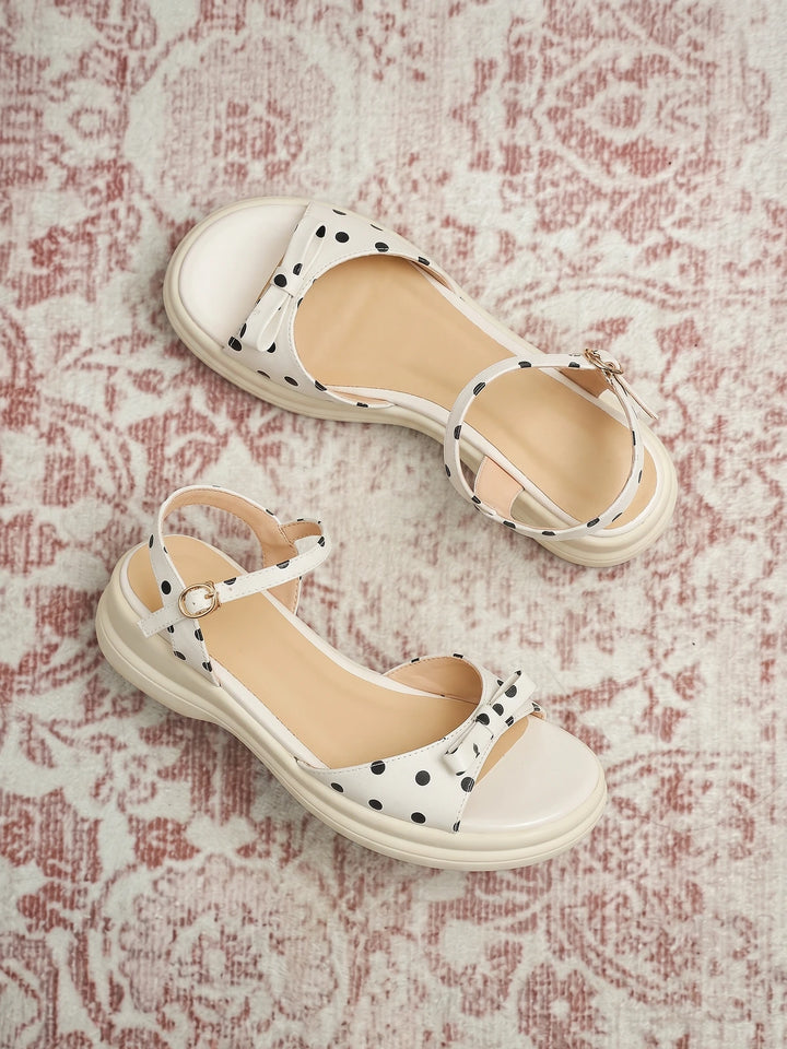 Sabine Polka Dot Platform Sandals