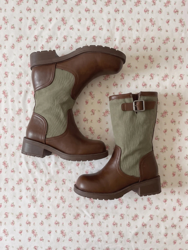 Freya Canvas Panel Boots