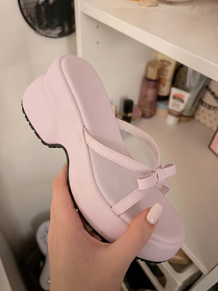 Ribbon Bow Sandals