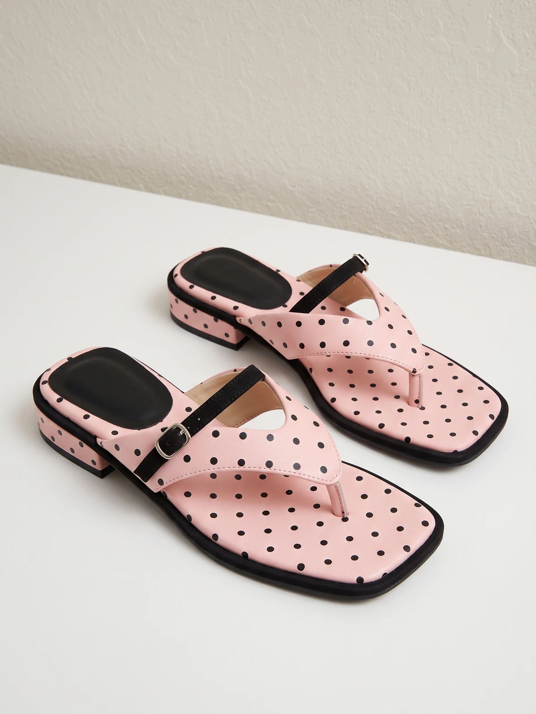 Zinnellie Polka Dot Thong Sandals
