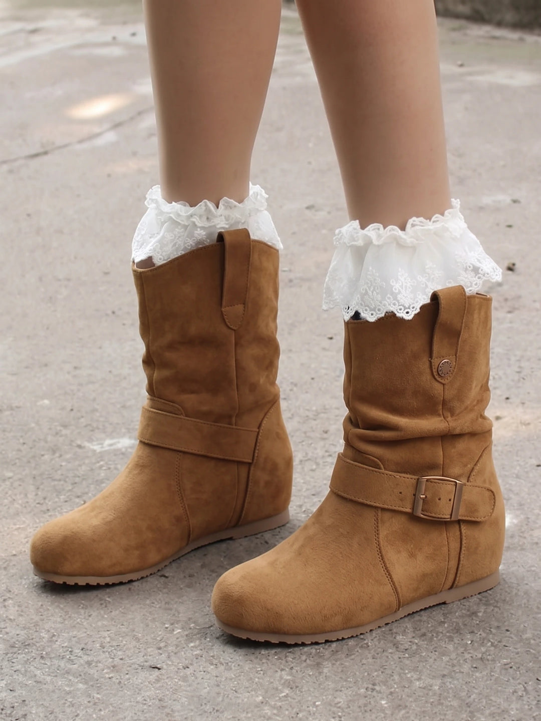 Ottavienne Suedette Slouch Boots