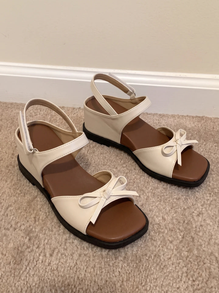 Ribbon Bow Sandals