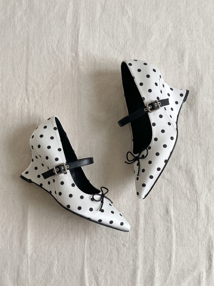 Isaline Polka Dot Mary Jane Heels