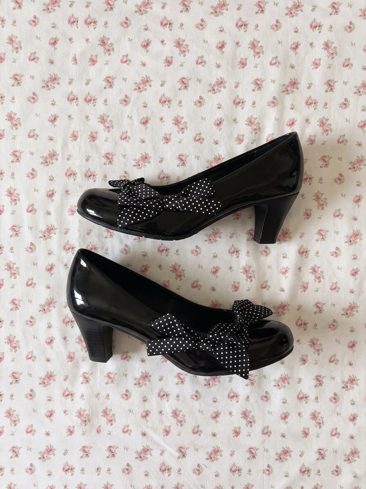 Juliette Polka Dot Bow Pumps
