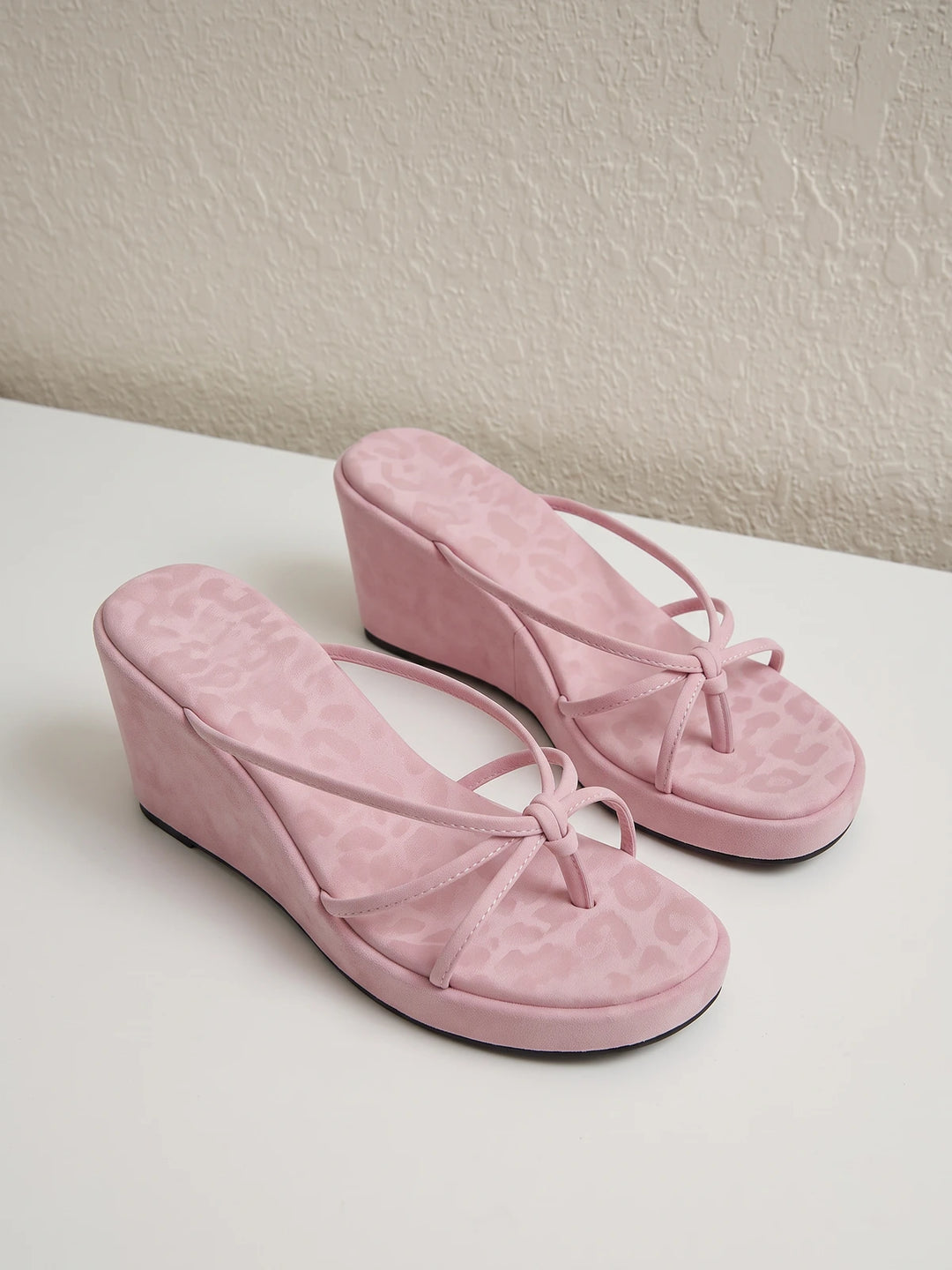 Bubblegum Pink Leopard Sandals