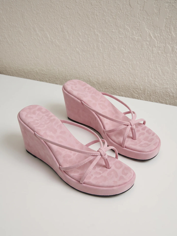 Bubblegum Pink Leopard Sandals