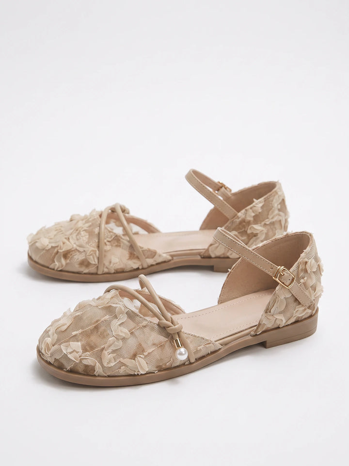 Mirellan Lace Floral Flats