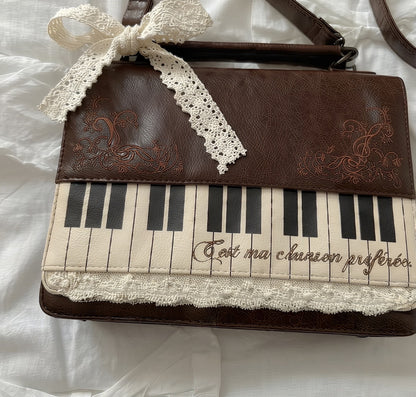 Art Piano Lace Briefcase