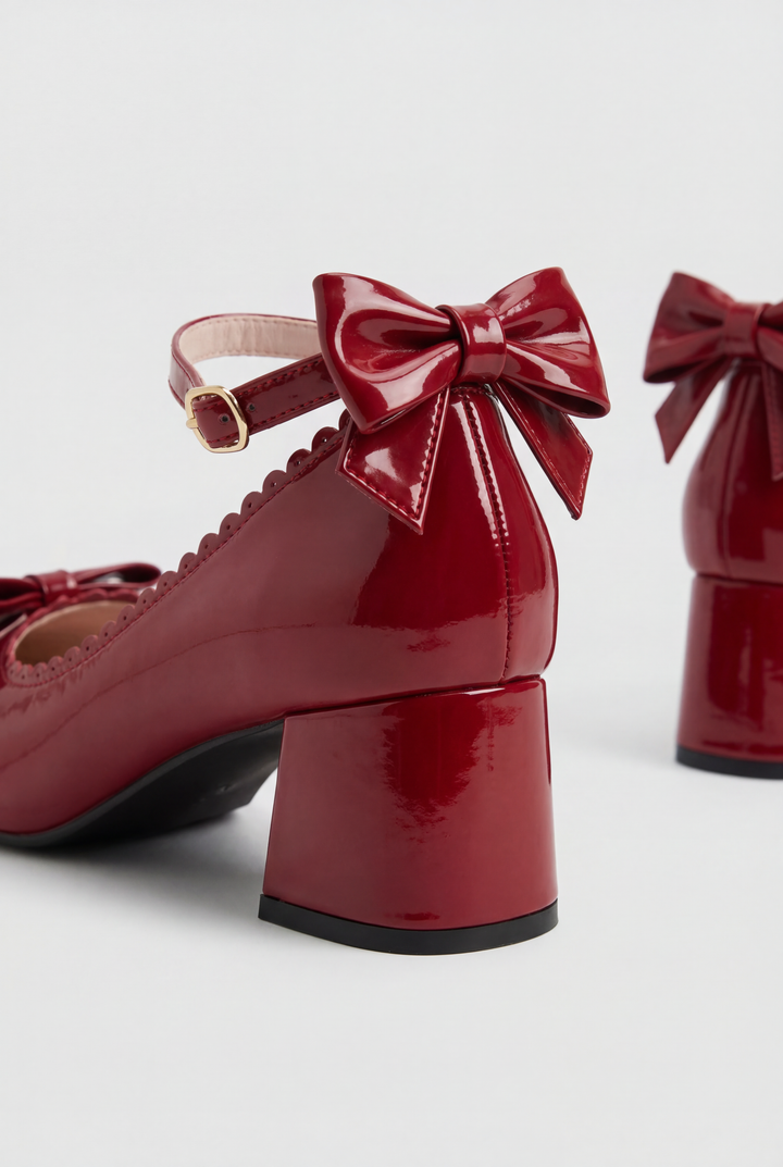 Fairy Lace Pearl Lolita Mid Heels
