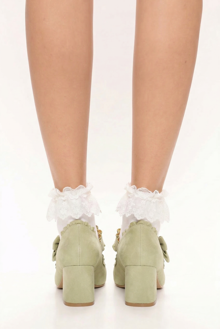 Butterfly Lolita Mid-Heel Shoes