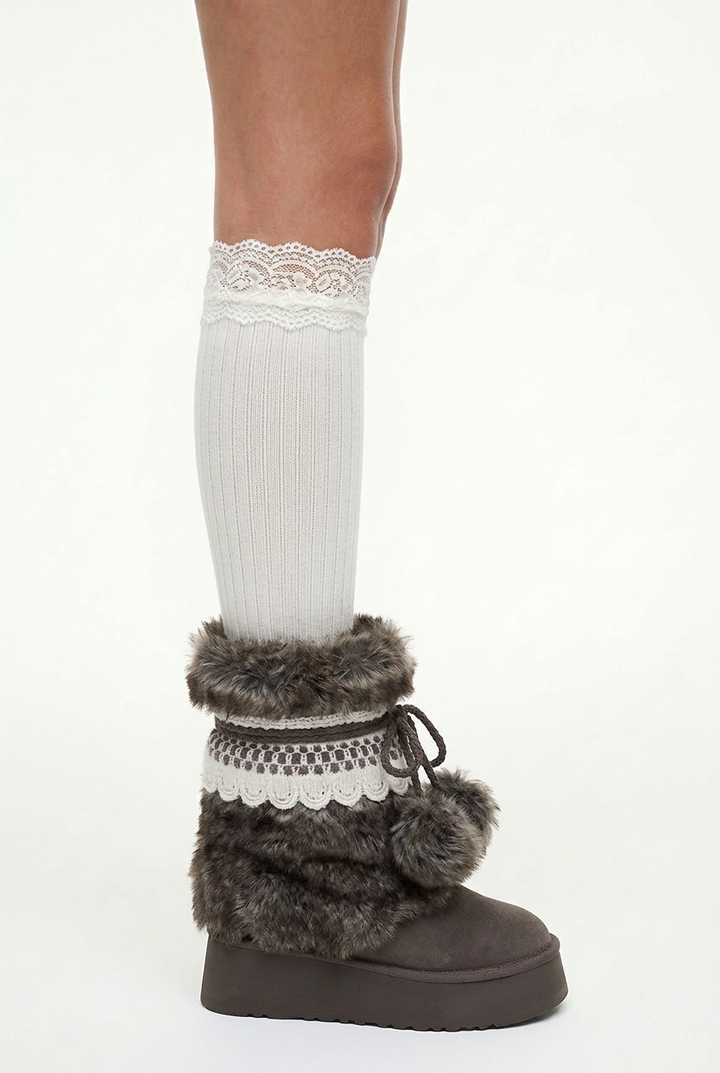 YukiLace FurCharm Boots