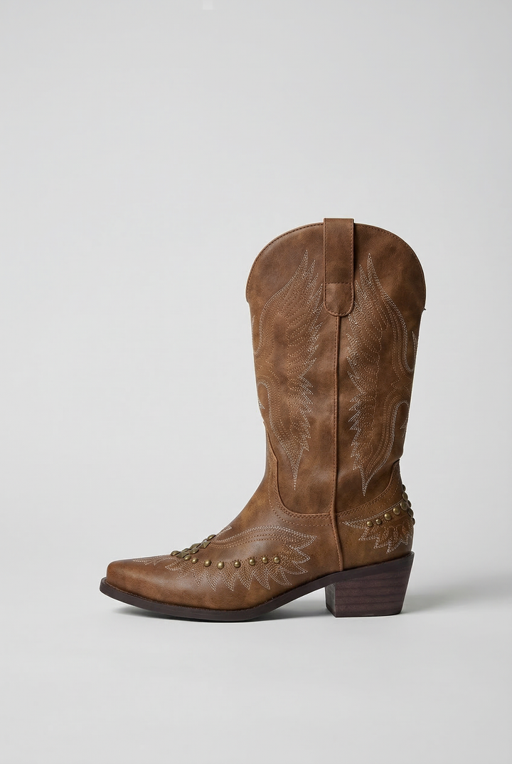 Embroidered Western Cowboy Boots
