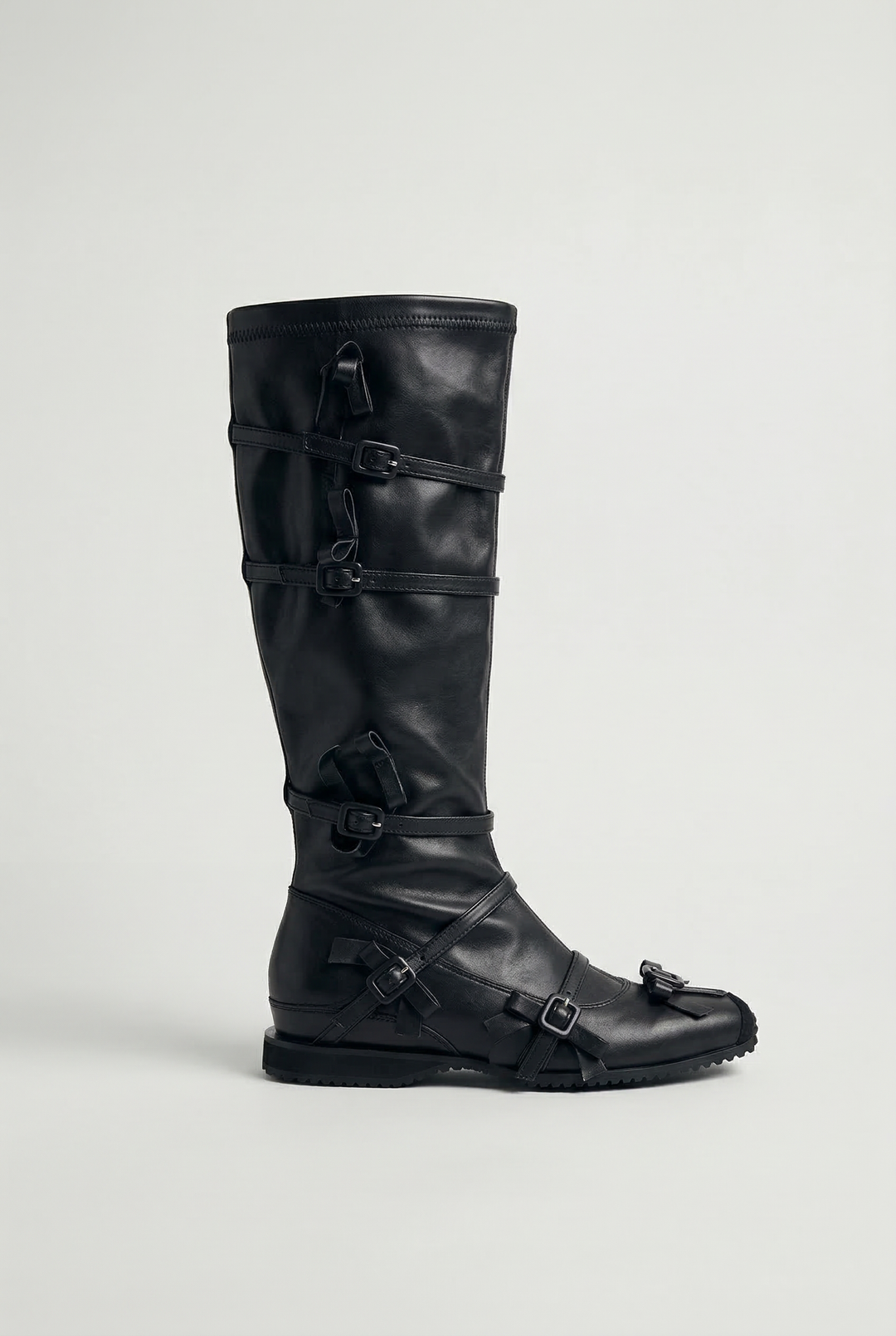 Floral Bow Lace up Boots