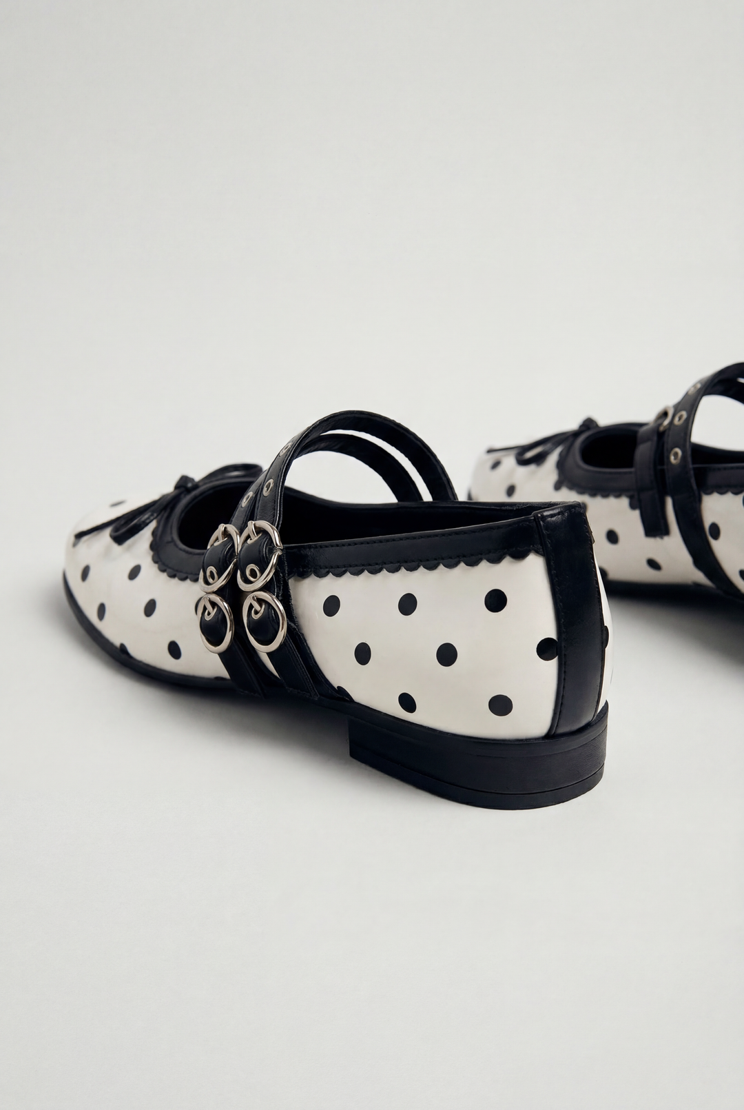 French Polka Dot Mary Janes