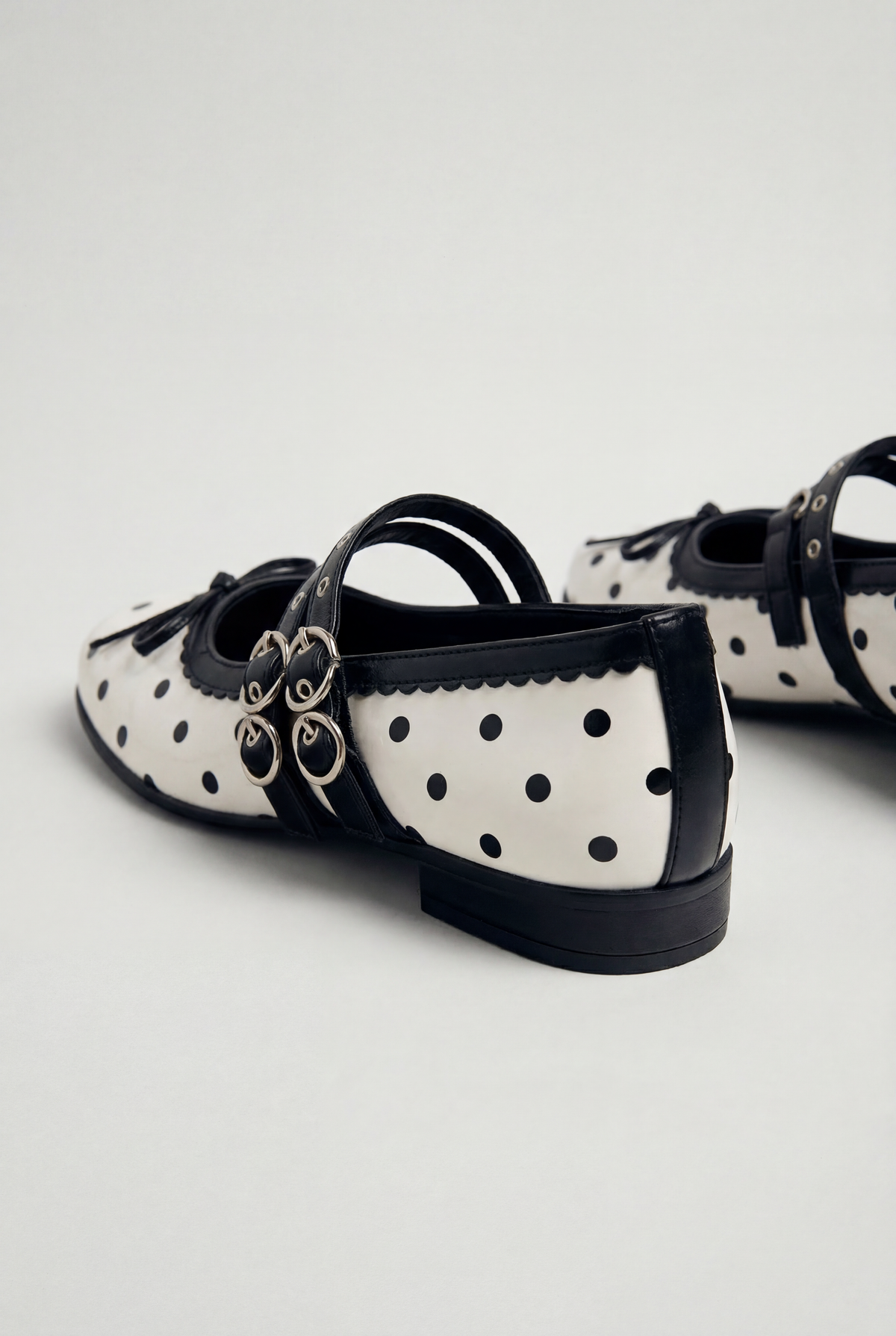 French Polka Dot Mary Janes