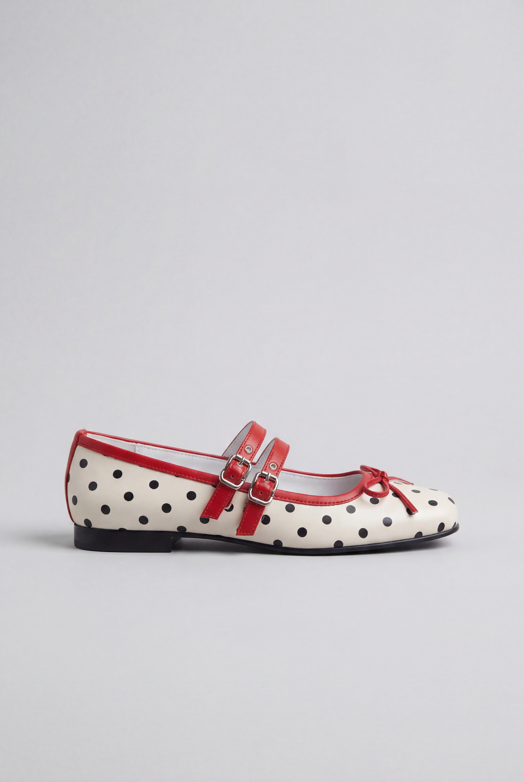 French Polka Dot Mary Janes