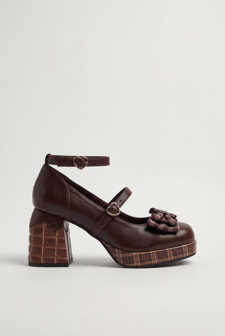Retro Bow Lolita Mary Jane Heels