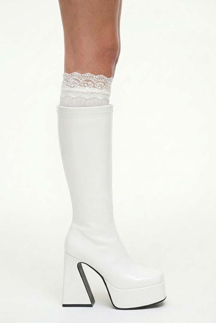 Chunky Platform High-Top Martin Boots