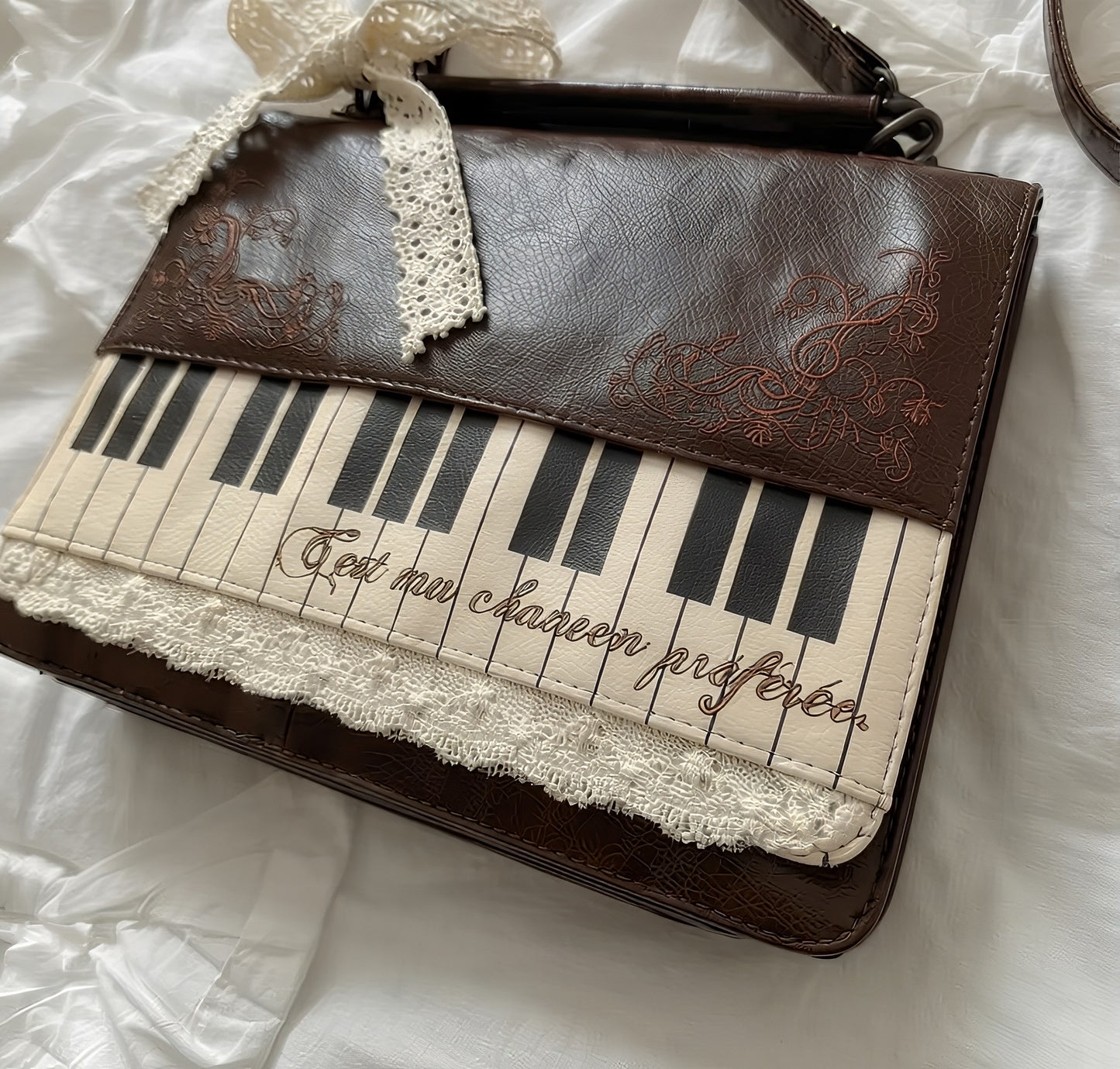 Art Piano Lace Briefcase