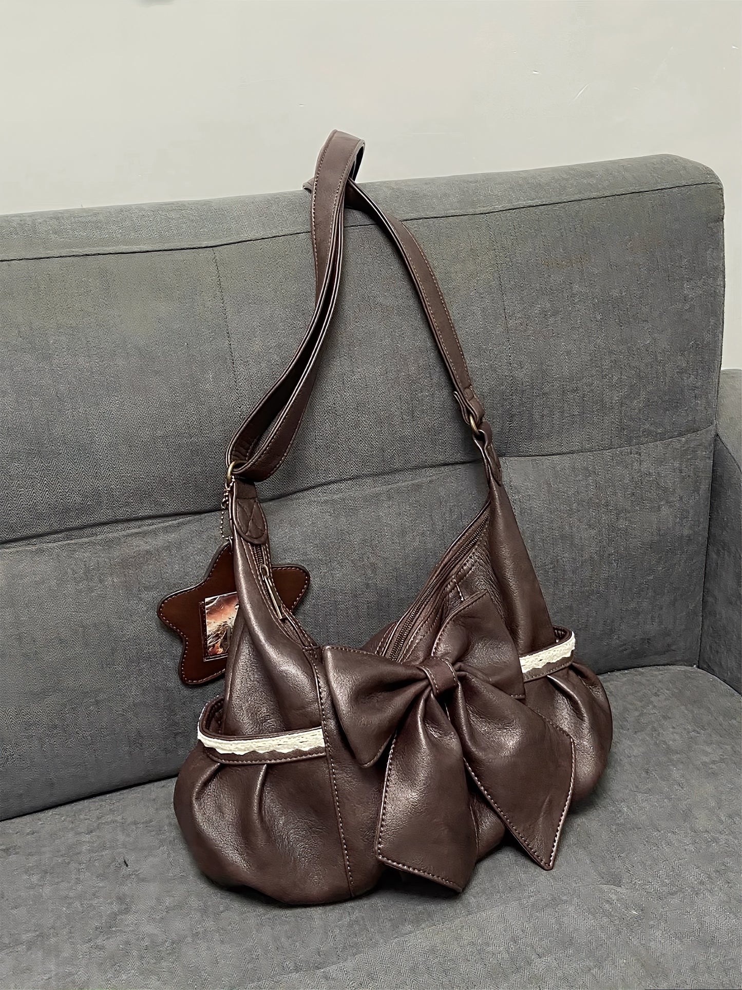 The Cocoa Bow Shoulder Bag