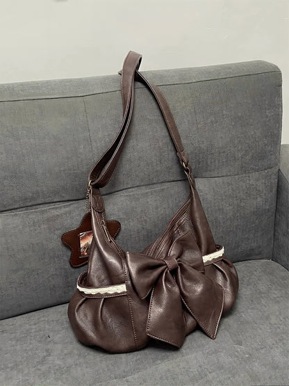 The Cocoa Bow Shoulder Bag