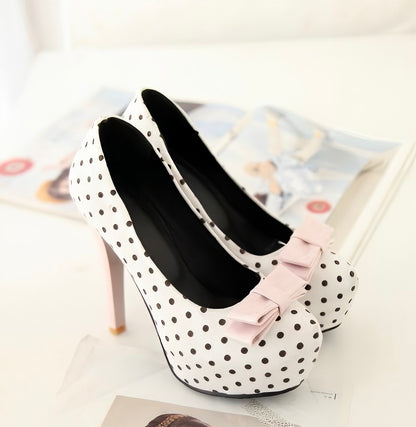 Lulu Polka Bow Heels