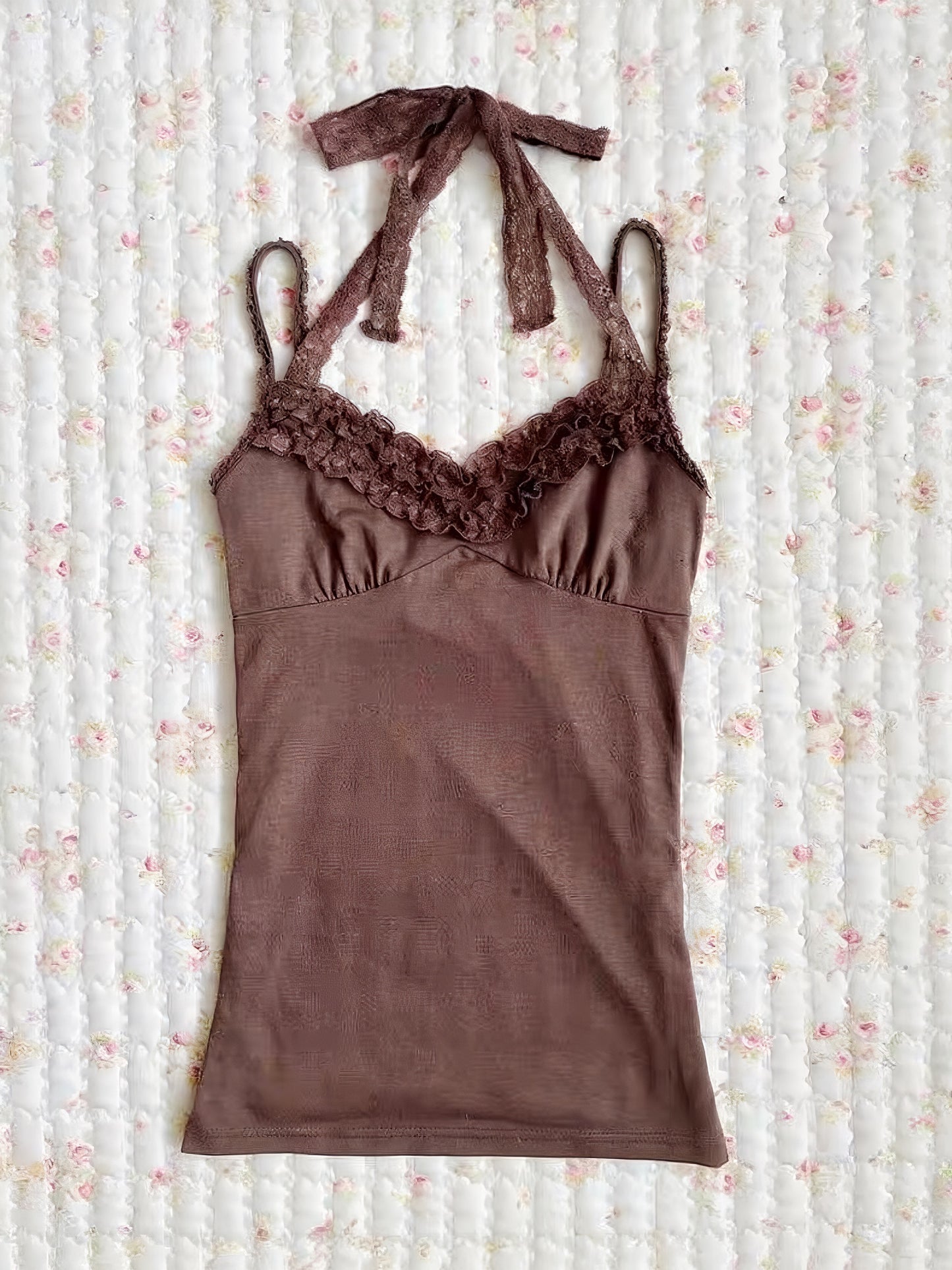 Mocha Rose Ruffle set