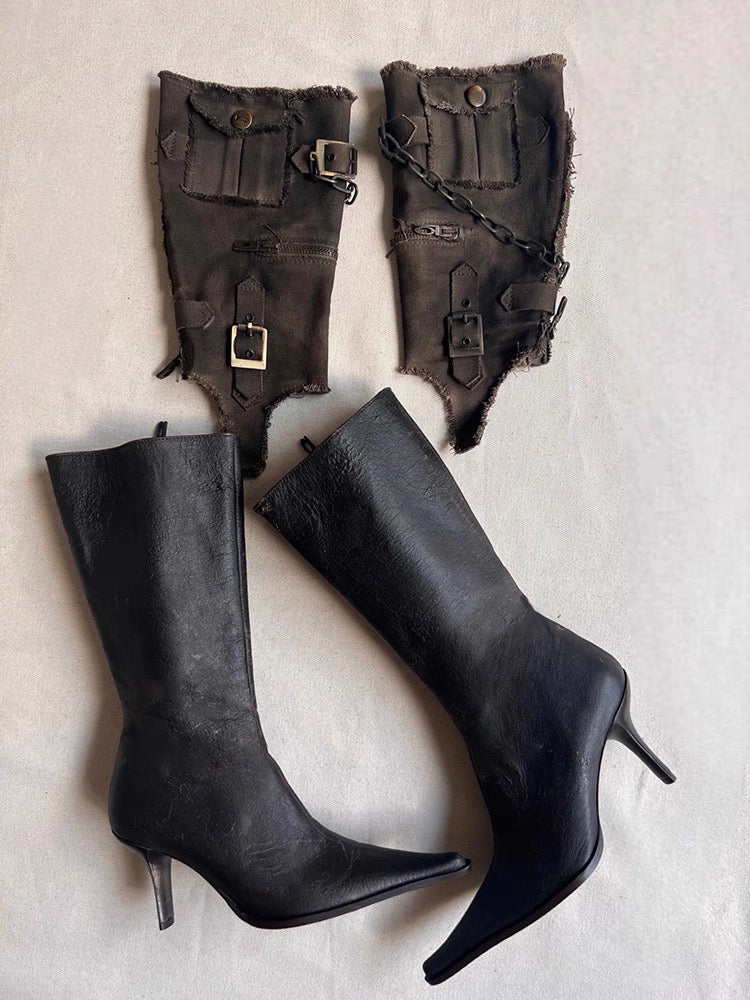Chainlock Heeled Boots